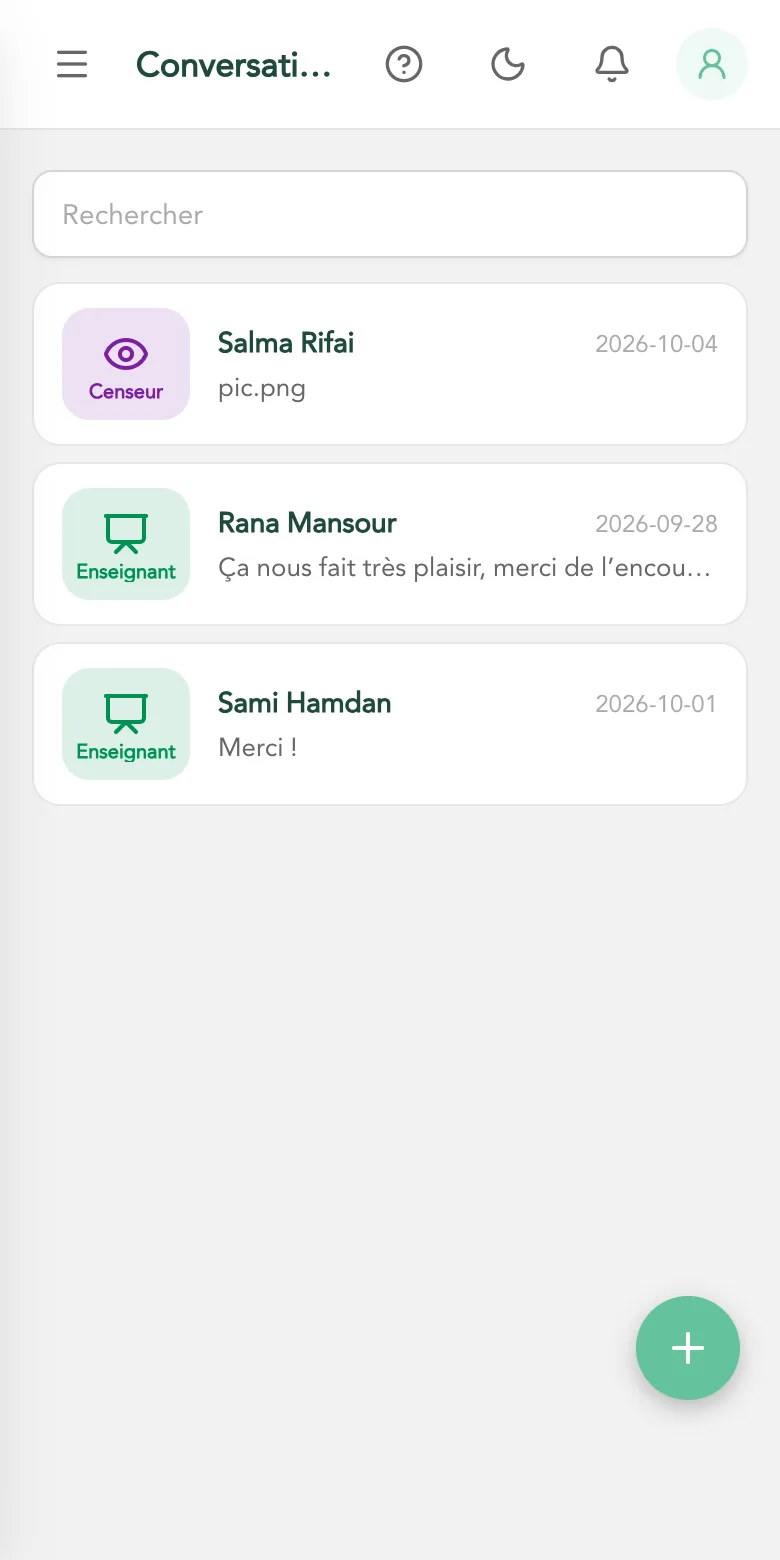 Messages école-famille